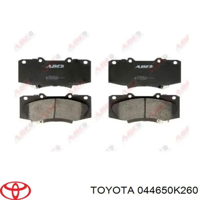 Передние тормозные колодки 044650K260 Toyota