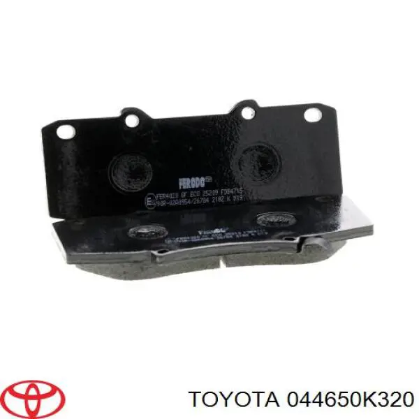 Тормозные колодки Toyota 044650K320