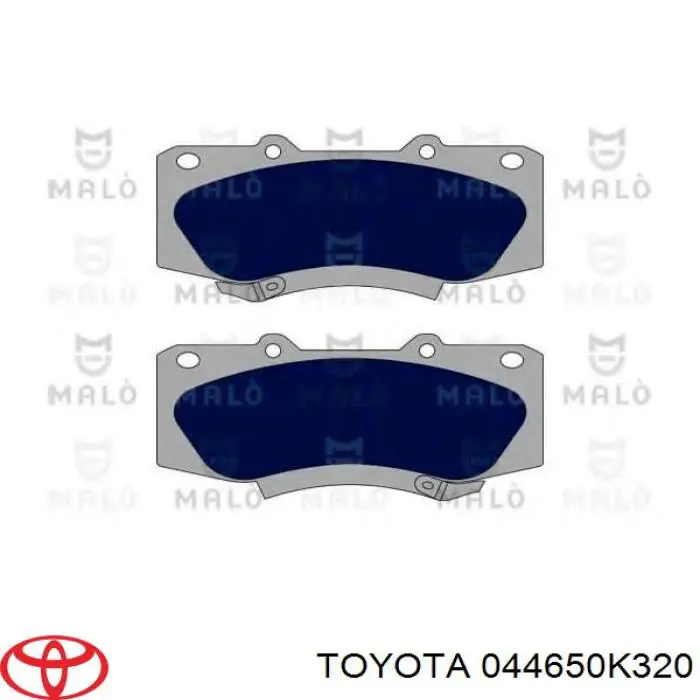 Купить 044650K320 Toyota Колодки тормозные