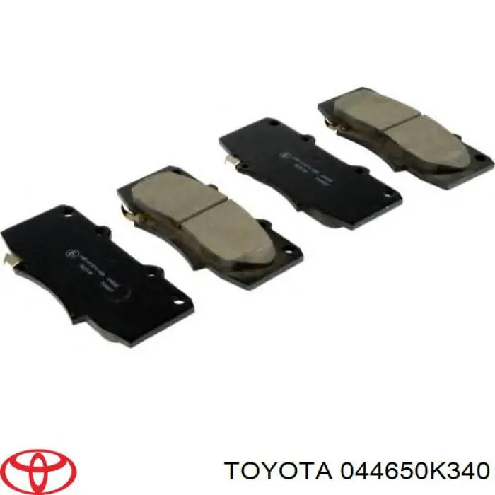 044650K340 Toyota sapatas do freio dianteiras de disco