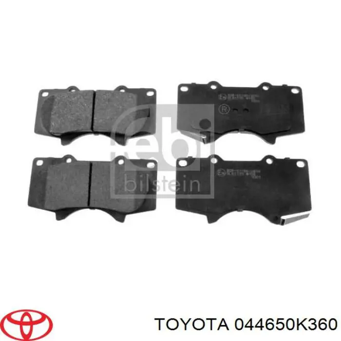 Передние тормозные колодки 044650K360 Toyota