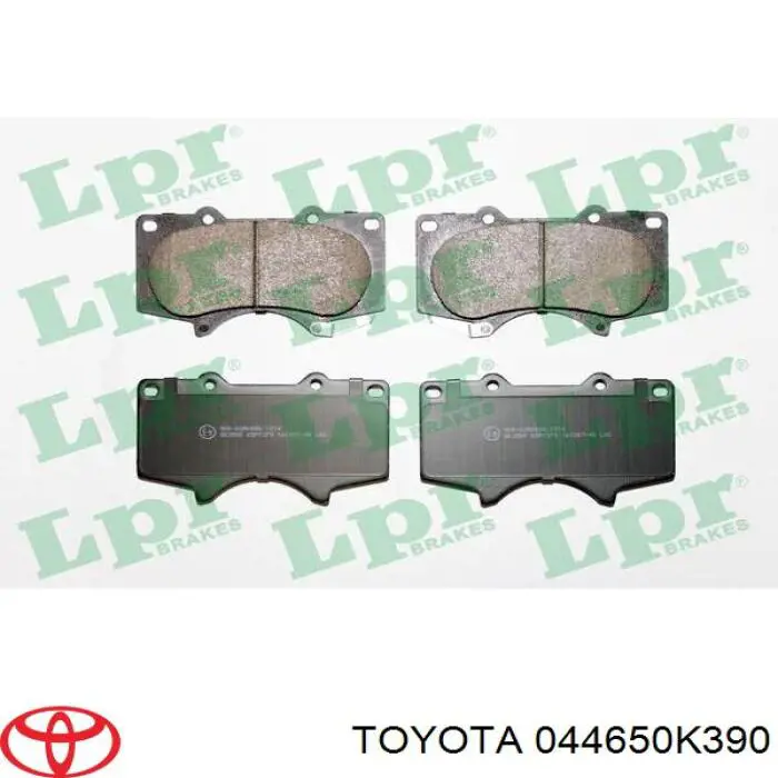 Купить 044650K390 Toyota Колодки тормозные
