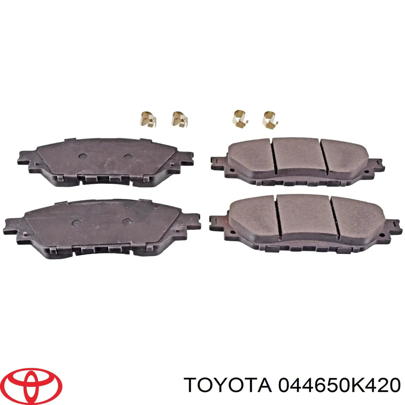 Колодки тормозные передние дисковые на Toyota Hilux GUN12, GUN13