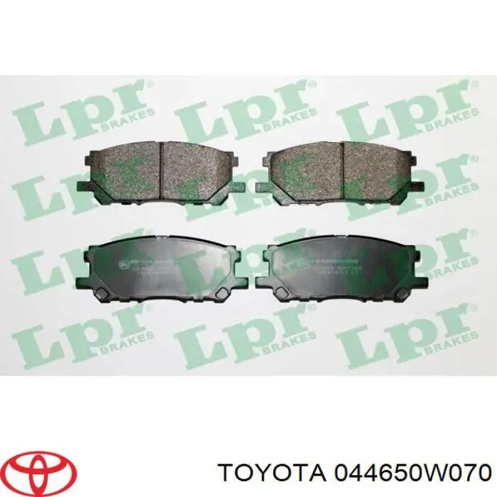 Передние тормозные колодки 044650W070 Toyota