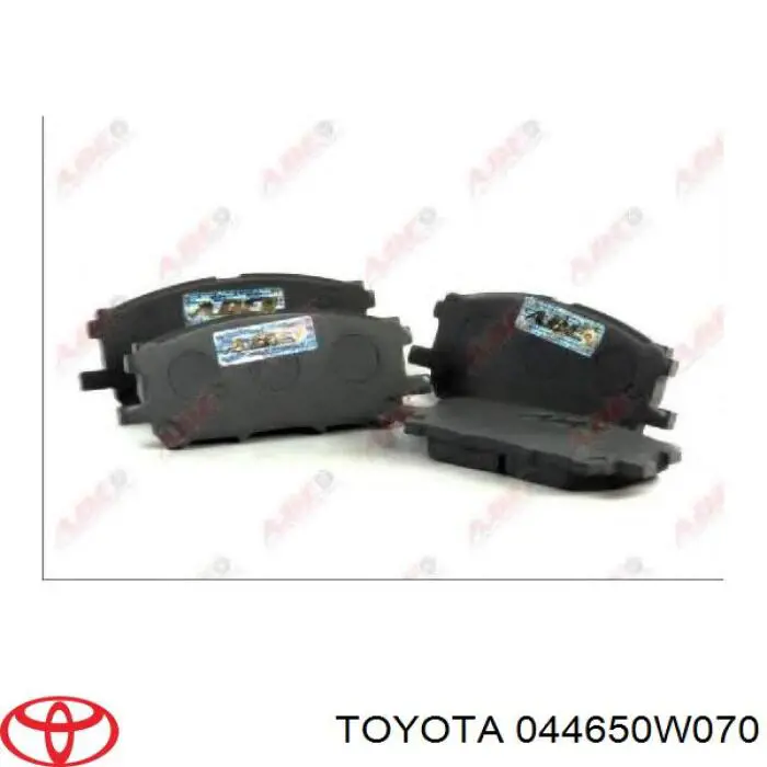 Передние тормозные колодки 044650W070 Toyota