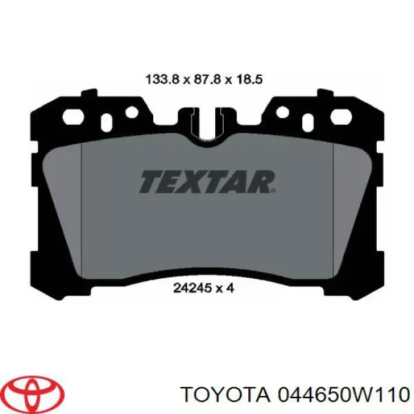 044650W110 Toyota Колодки передние