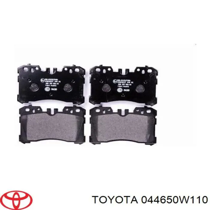 Купить 044650W110 Toyota Колодки тормозные