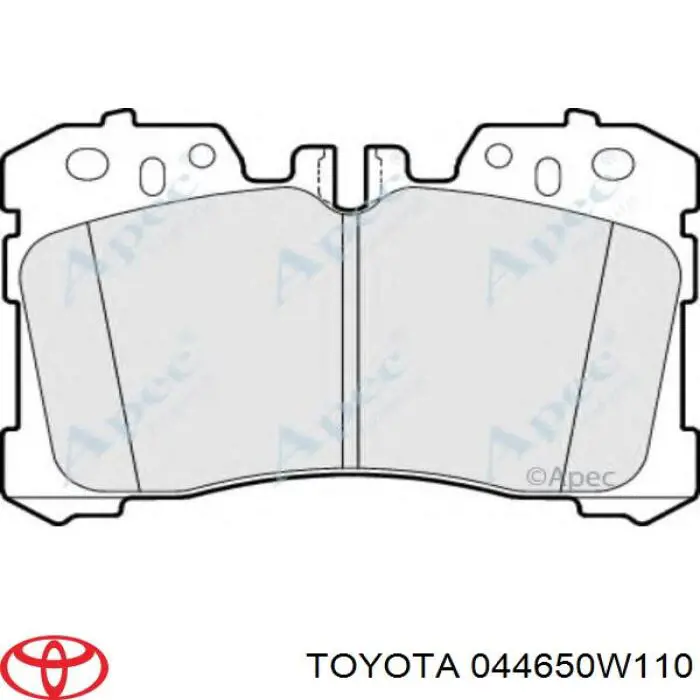 Колодки Toyota 044650W110 цена, от 139.76 USD