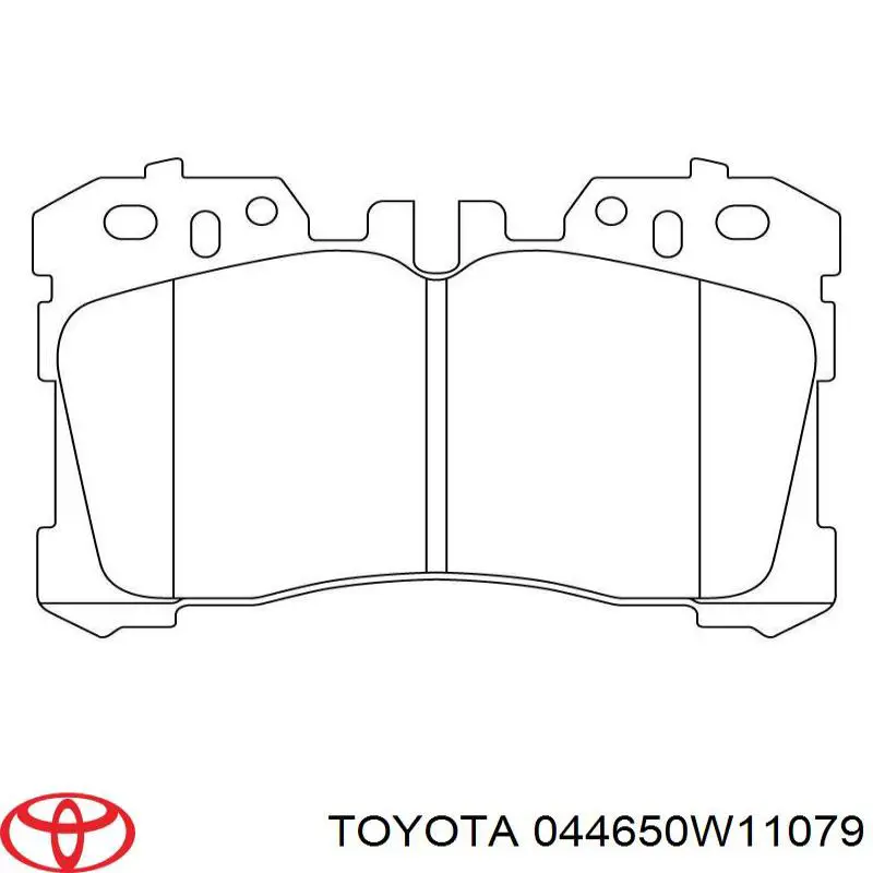 Купить 044650W11079 Toyota Колодки тормозные