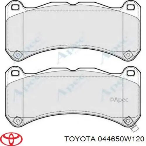 Передние тормозные колодки 044650W120 Toyota