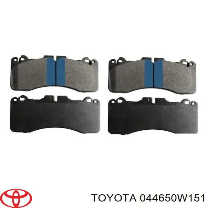 Передние тормозные колодки 044650W151 Toyota