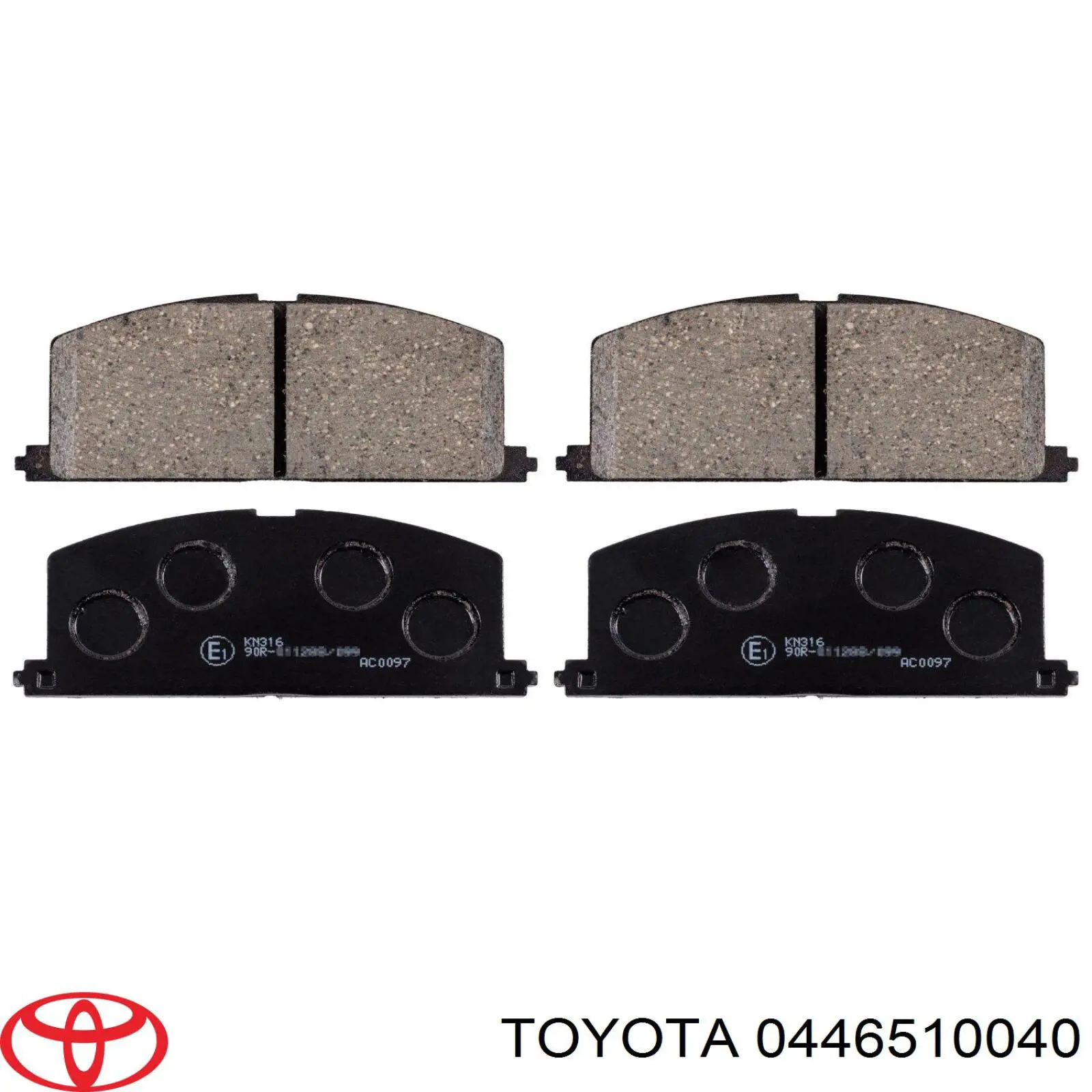 0446510040 Toyota колодки тормозные передние дисковые
