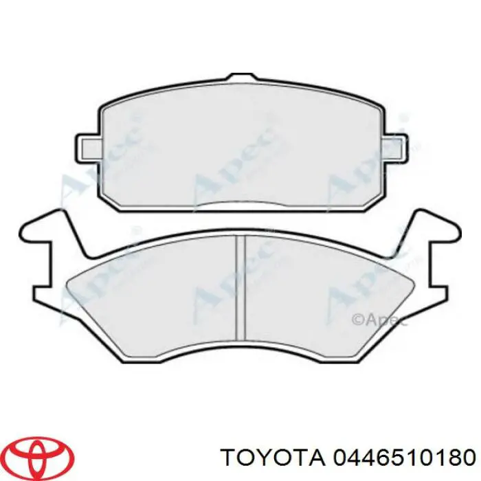 0446510180 Toyota передние тормозные колодки