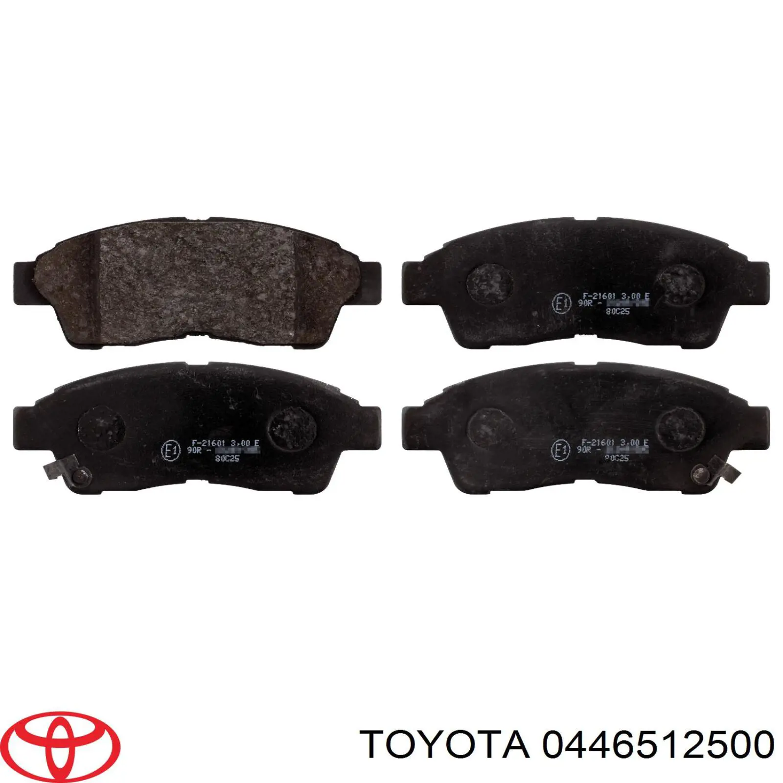 Передние тормозные колодки 0446512500 Toyota