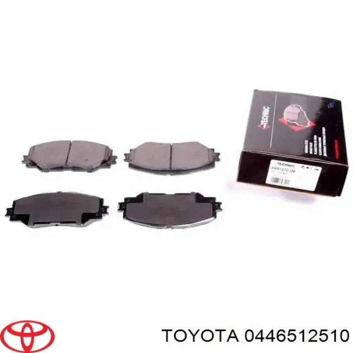 0446512510 Toyota колодки тормозные передние дисковые