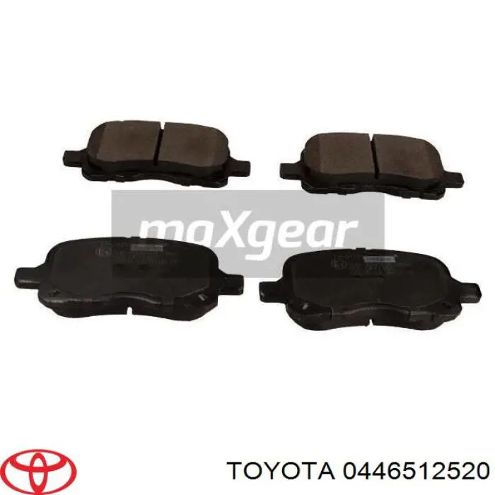 Передние тормозные колодки 0446512520 Toyota