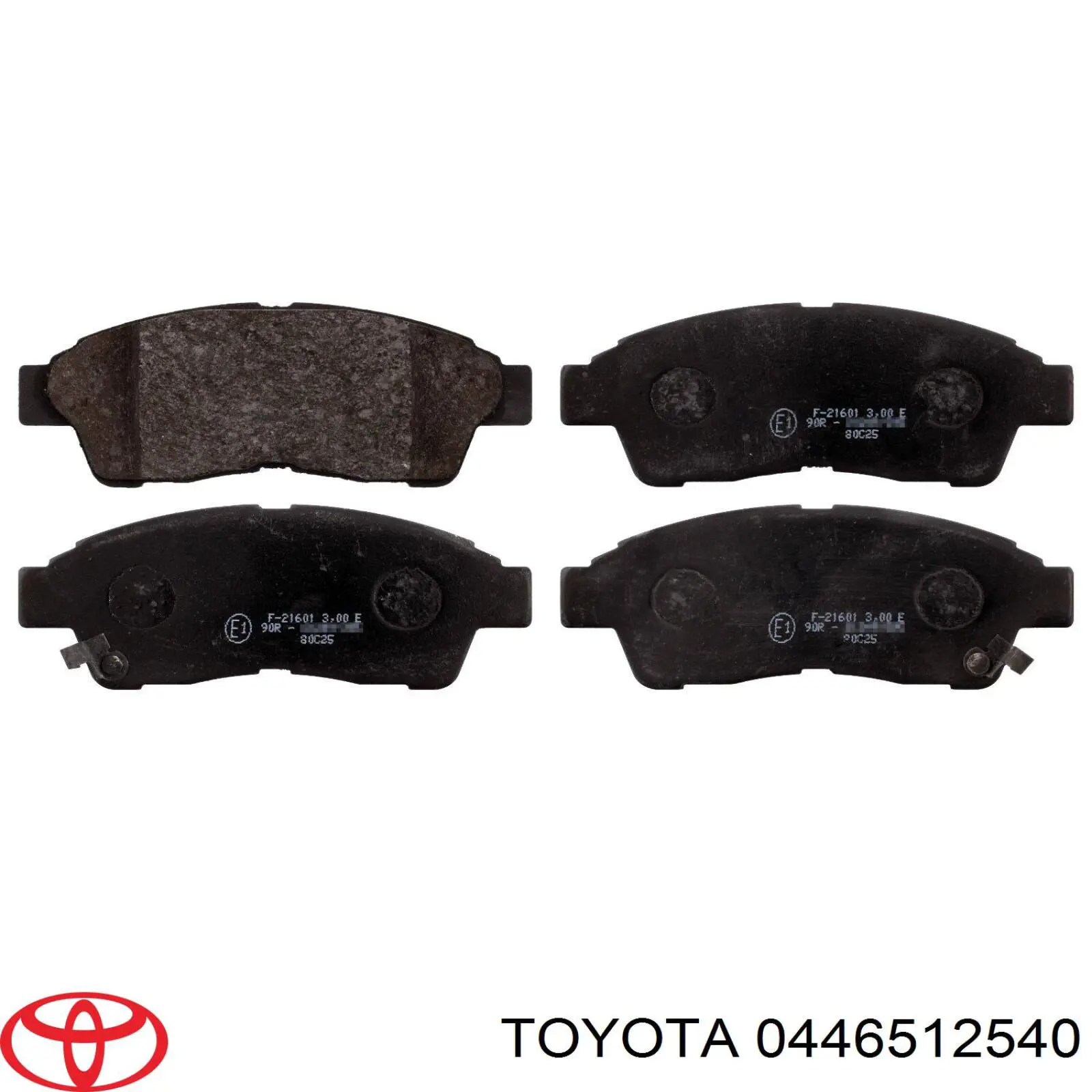 Передние тормозные колодки 0446512540 Toyota