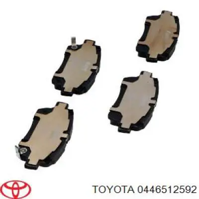 Передние тормозные колодки 0446512592 Toyota