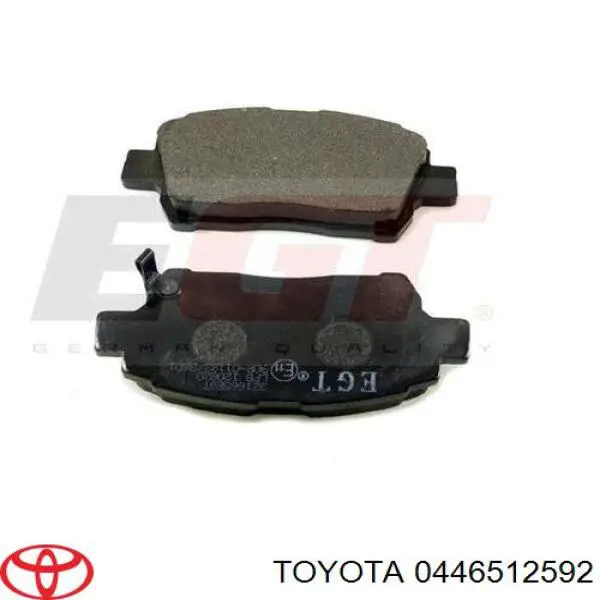 Передние тормозные колодки 0446512592 Toyota