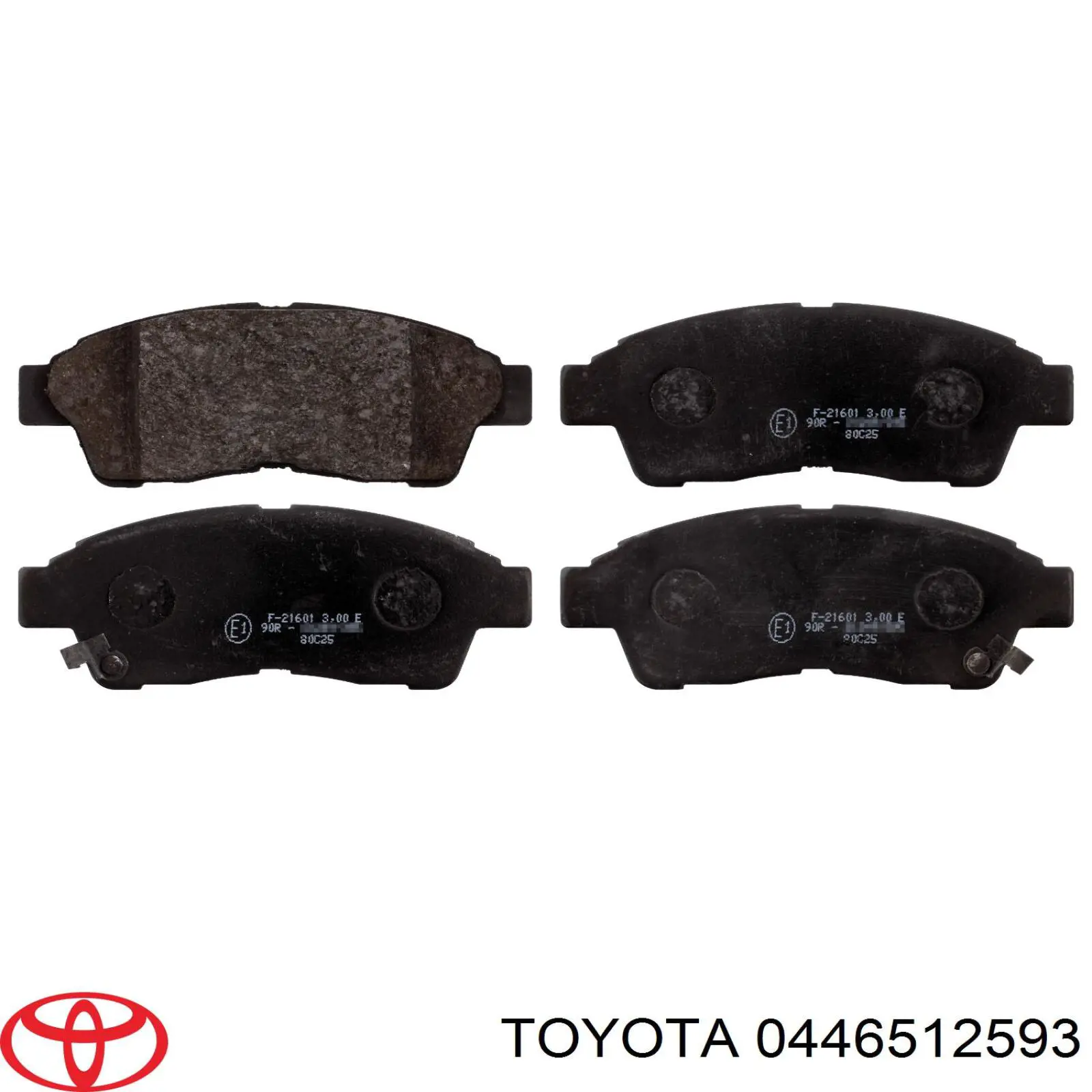 Колодки Toyota 0446512593 цена, от 19.69 USD