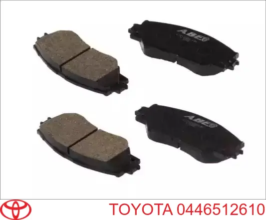 Купить 0446512610 Toyota Колодки тормозные