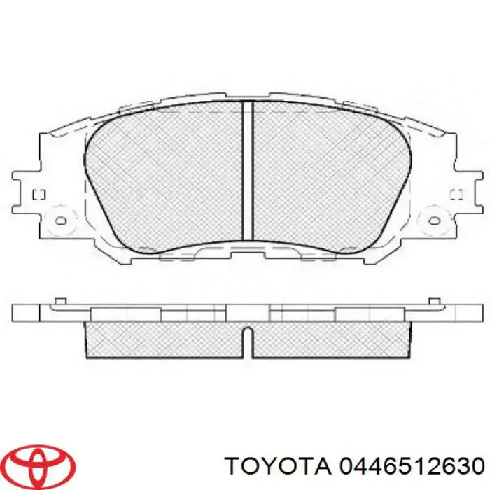 0446512630 Toyota колодки тормозные передние дисковые