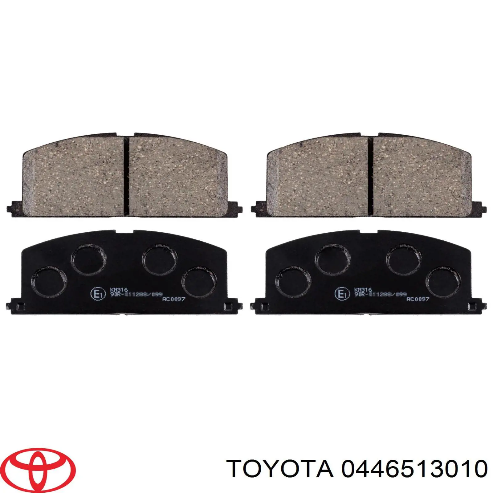 0446513010 Toyota колодки тормозные передние дисковые