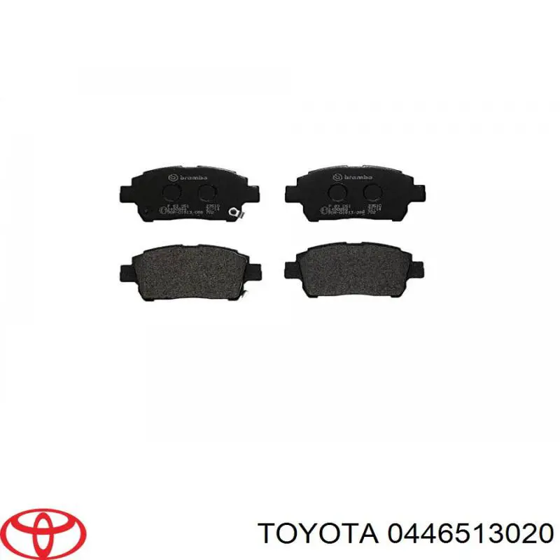 0446513020 Toyota колодки тормозные передние дисковые