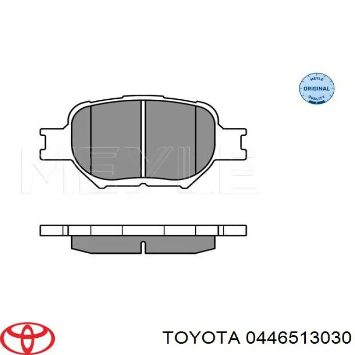 Pastillas de freno delanteras 0446513030 Toyota