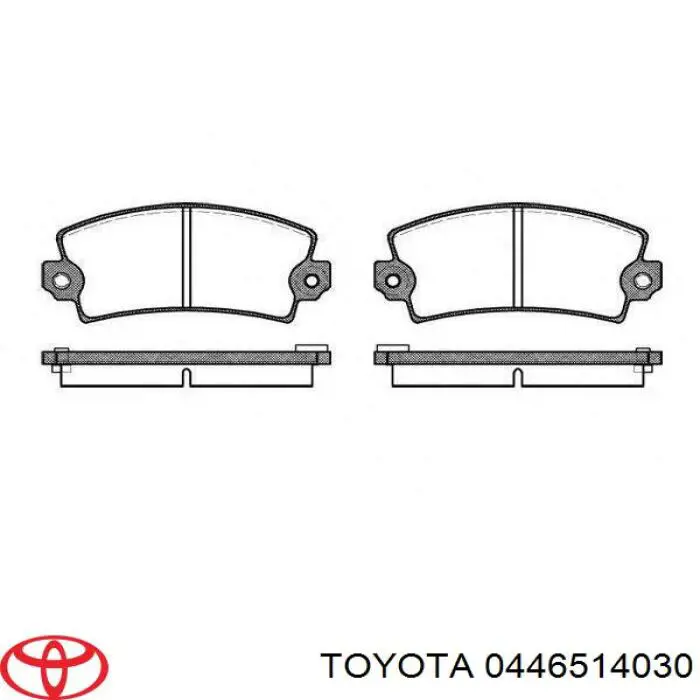 Передние тормозные колодки 0446514030 Toyota