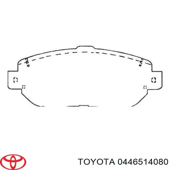 Передние тормозные колодки 0446514080 Toyota