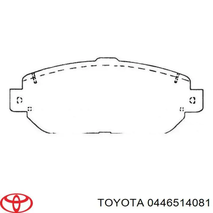 Передние тормозные колодки 0446514081 Toyota