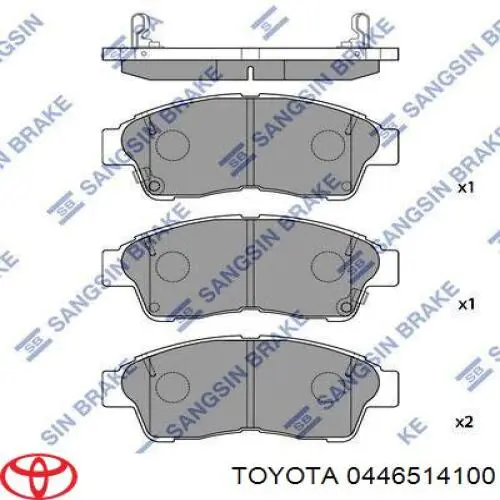 Колодки Toyota 0446514100 цена, от 15.97 USD