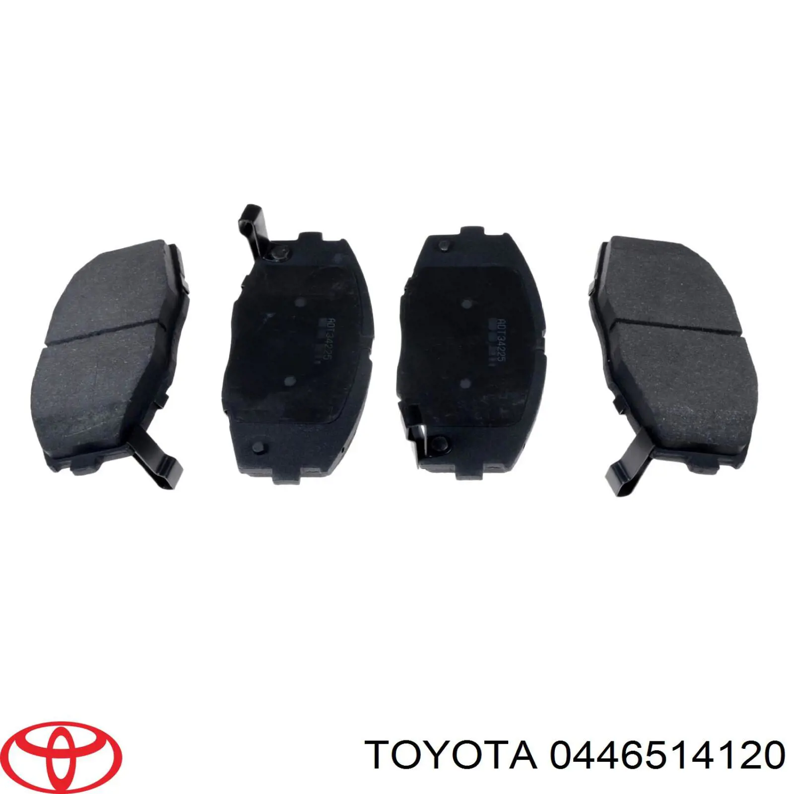 Передние тормозные колодки 0446514120 Toyota