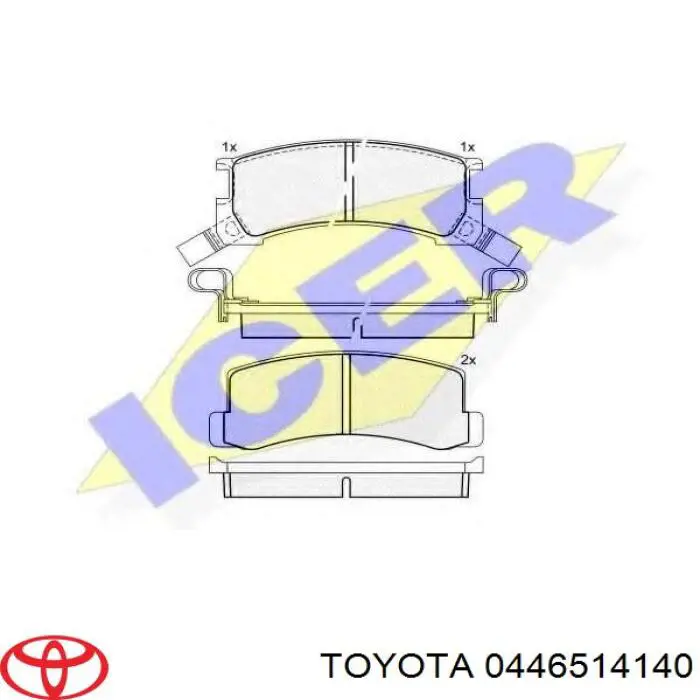 Колодки Toyota 0446514140 цена, от 15.97 USD