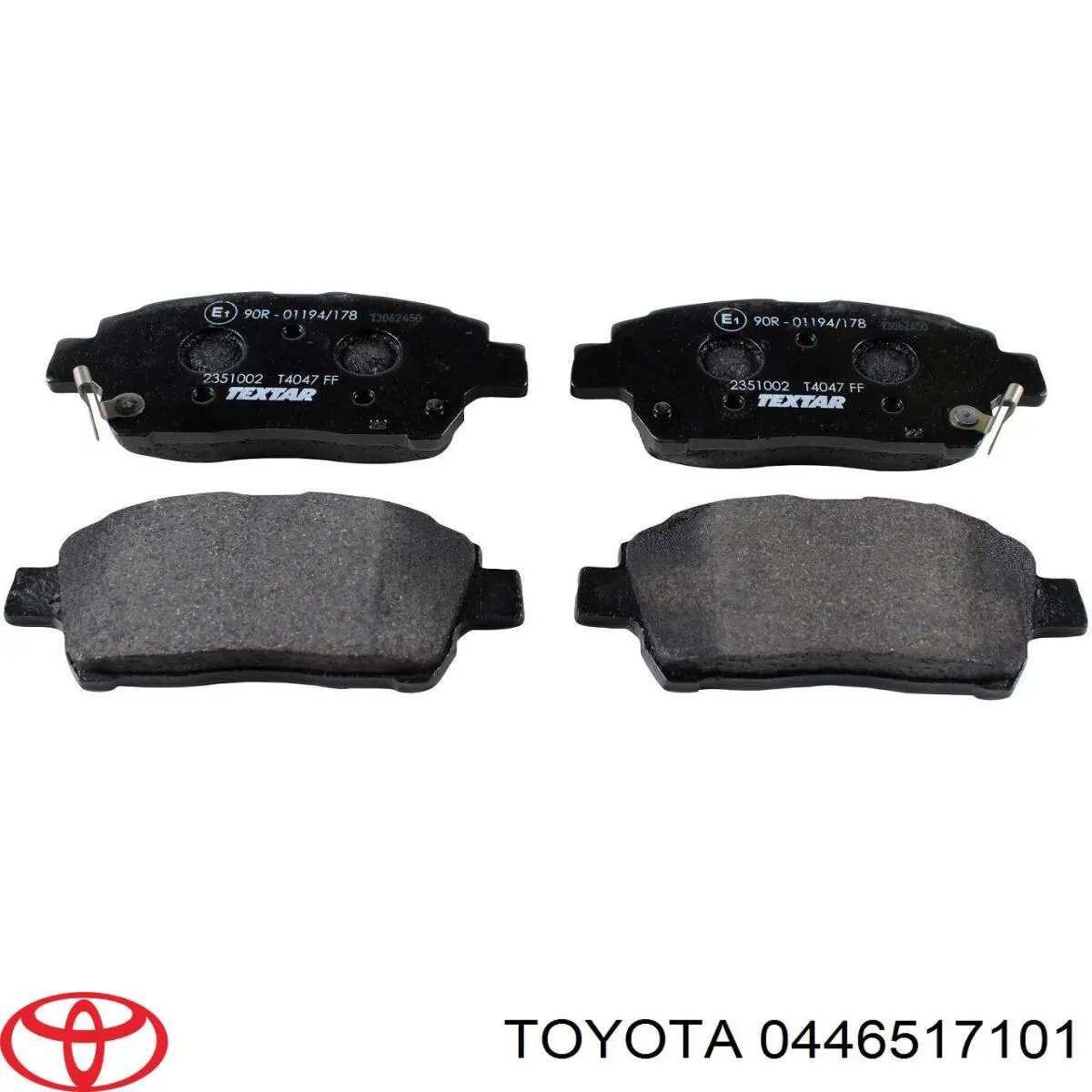 Купить 0446517101 Toyota Колодки тормозные