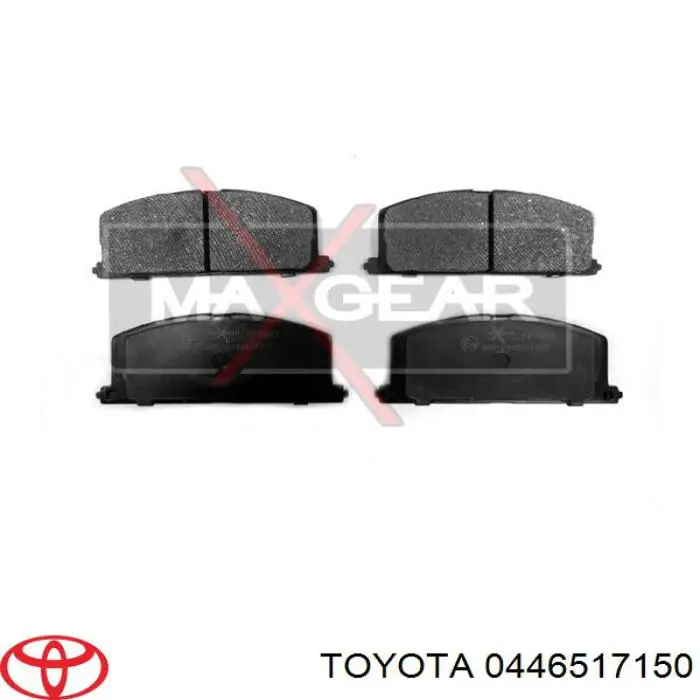 Передние тормозные колодки 0446517150 Toyota