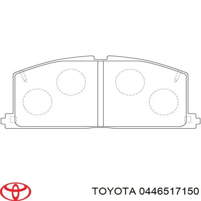 Колодки Toyota 0446517150 цена, от 12.54 USD
