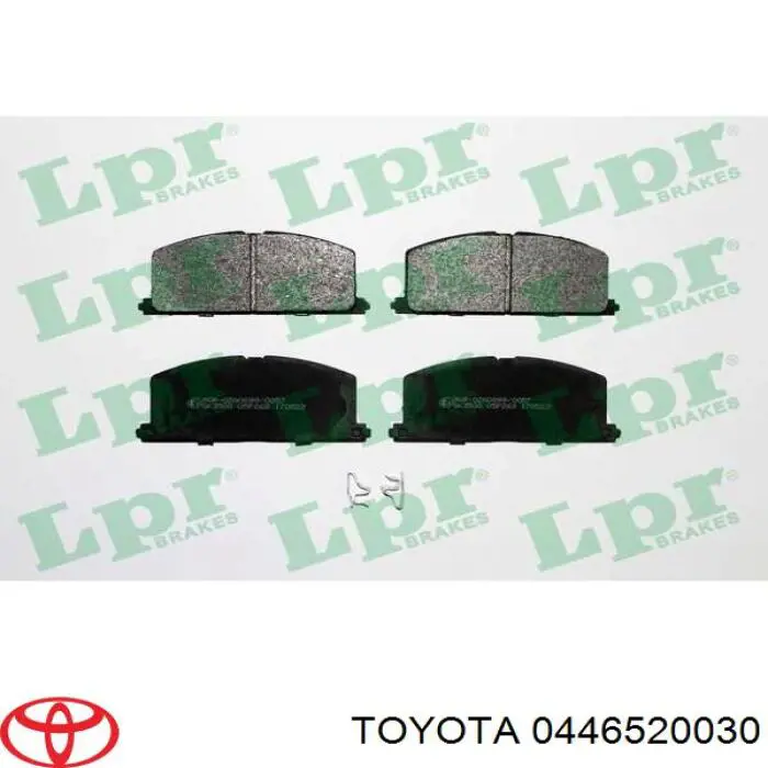 Купить 0446520030 Toyota Колодки тормозные