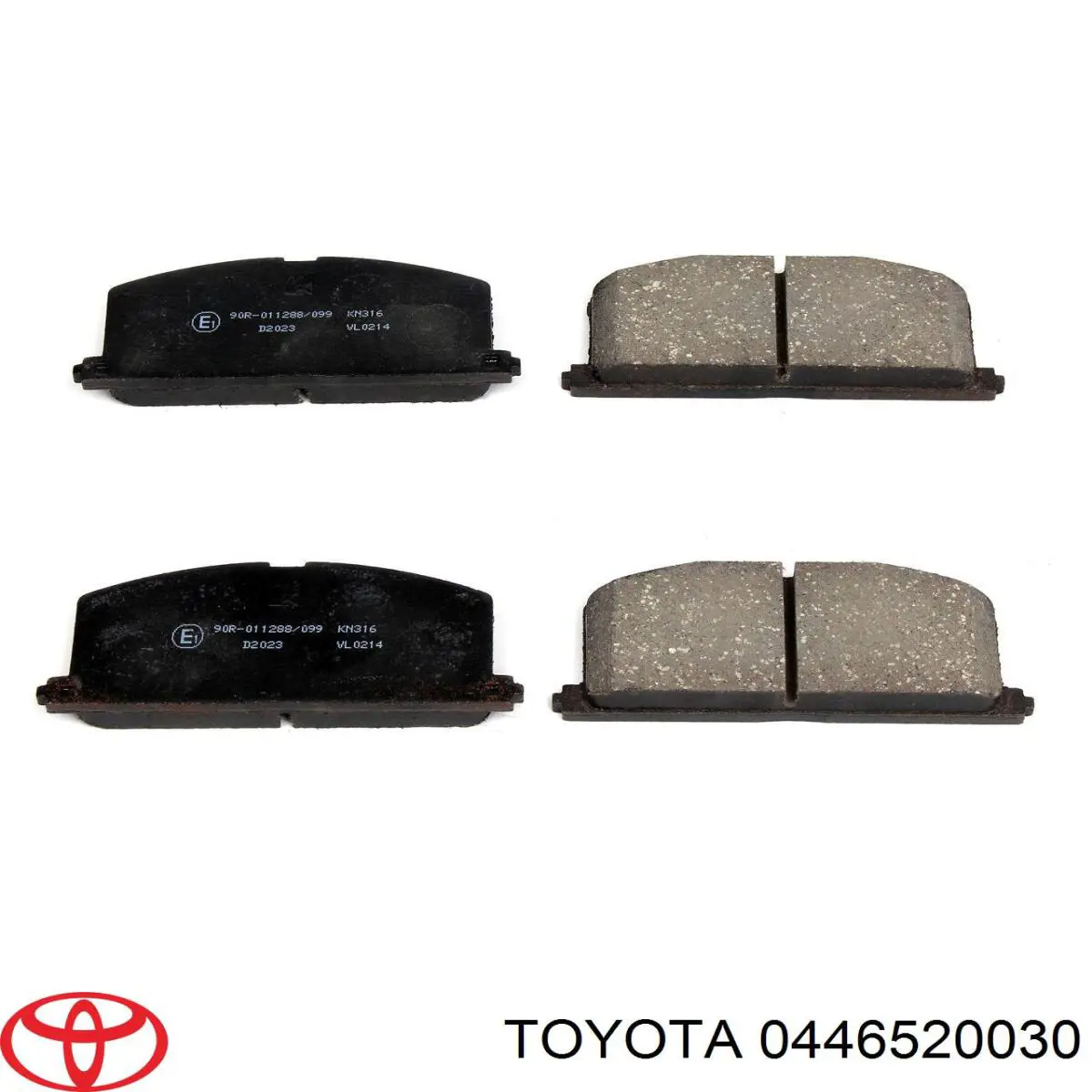 Колодки Toyota 0446520030 цена, от 17.21 USD
