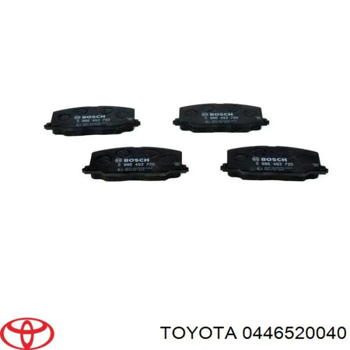Купить 0446520040 Toyota Колодки тормозные