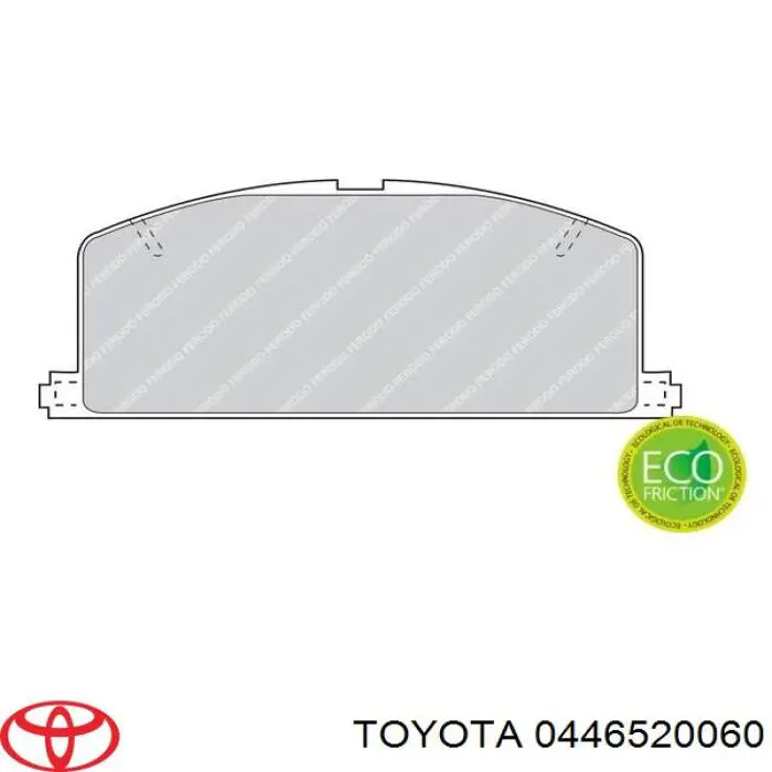 Колодки Toyota 0446520060 цена, от 14.90 USD