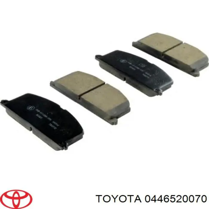0446520071 Toyota колодки тормозные передние дисковые