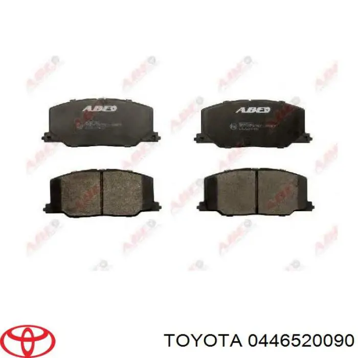 0446520090 Toyota передние тормозные колодки