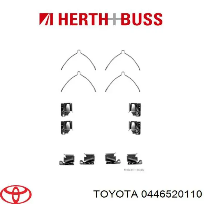 Передние тормозные колодки 0446520110 Toyota
