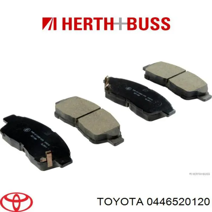 Передние тормозные колодки 0446520120 Toyota