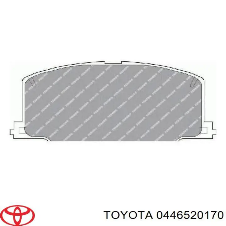 Колодки Toyota 0446520170 цена, от 14.88 USD