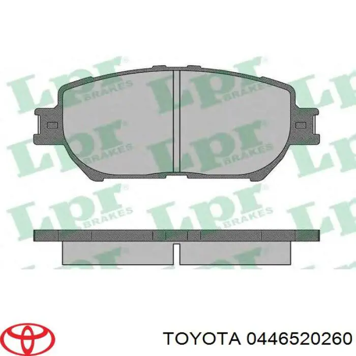 Колодки Toyota 0446520260 цена, от 23.92 USD