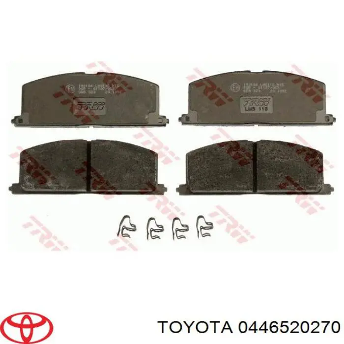 Купить 0446520270 Toyota Колодки тормозные