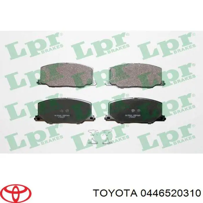 Передние тормозные колодки 0446520310 Toyota